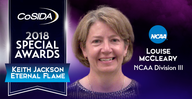 Special Awards Salute: Louise McCleary (NCAA Division III), Keith Jackson Eternal Flame Award